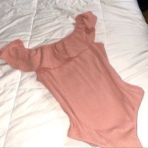 Kendall & Kylie Tops - Kendall & Kylie Ribbed Off-The-Shoulder Bodysuit Kendall & Kylie Tops - Kendall & Kylie Ribbed Off-The-Shoulder Bodysuit